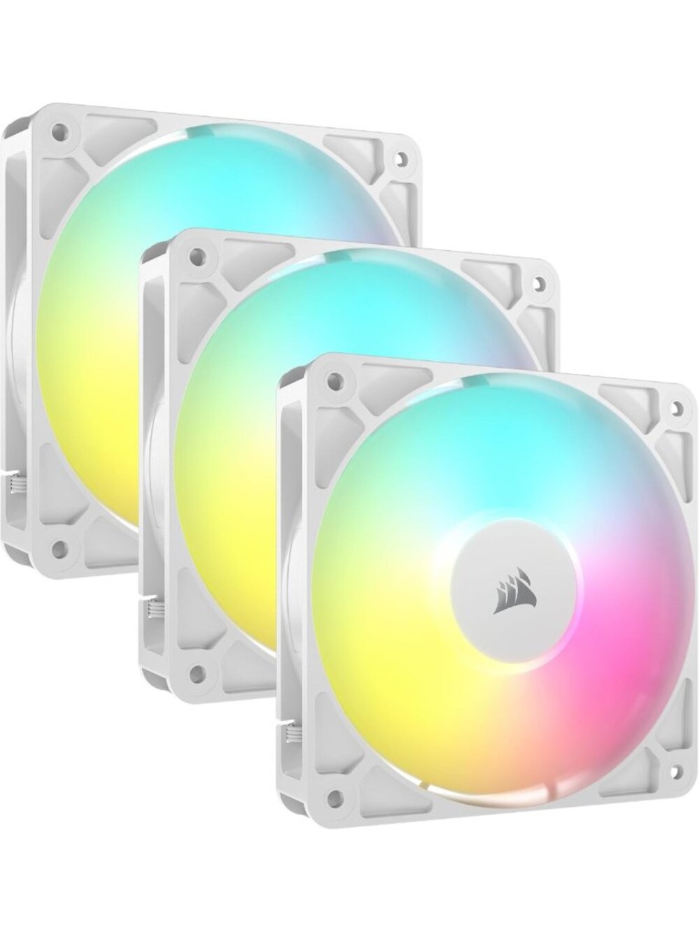 120mm PWM ARGB Fans Triple Pack - Low Noise, Daisy-Chain, Magnetic Bearing